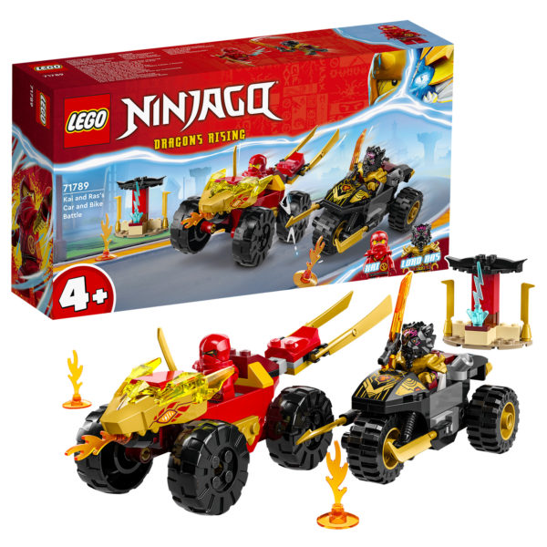 71789 Lego Ninjago Kai Ras Auto Vëlo Schluecht