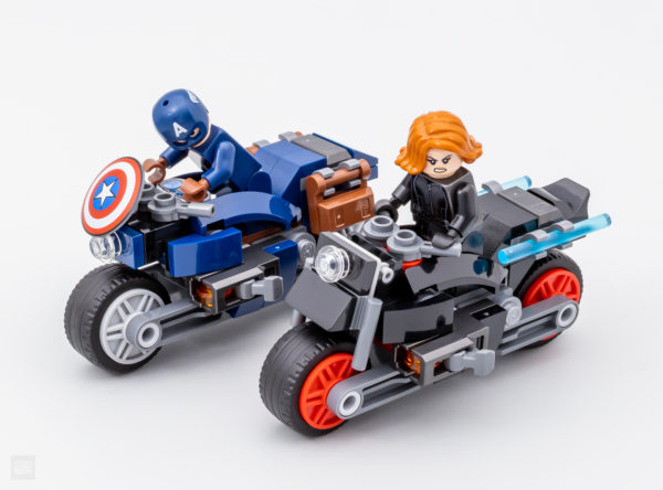 76260 motociclete Lego Marvel Black Widow Captain America 3