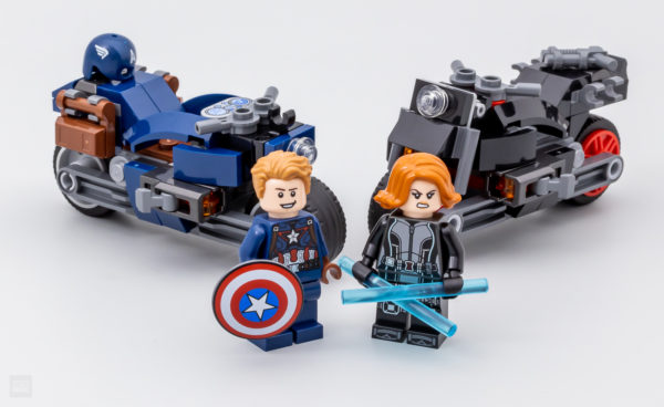 76260 motociclete Lego Marvel Black Widow Captain America 5