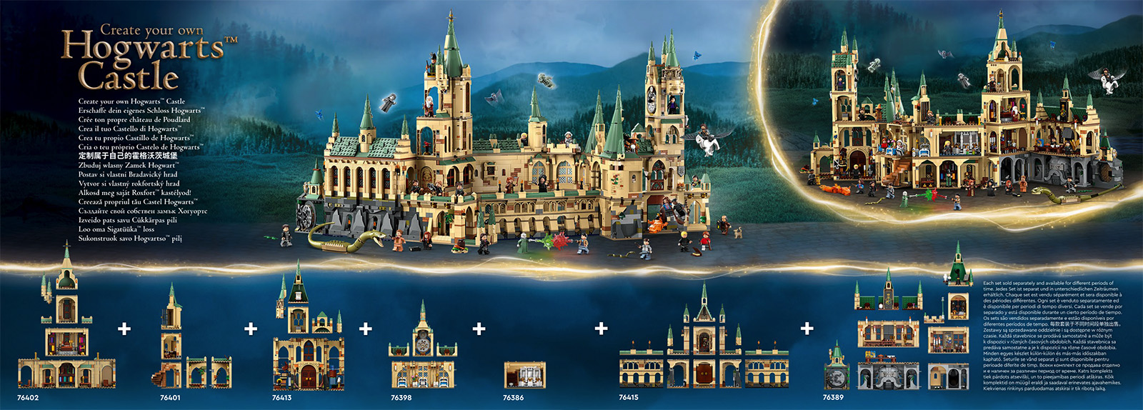 LEGO Hogwarts! 2018-2020 LEGO Harry Potter minifigure-scale setup! 