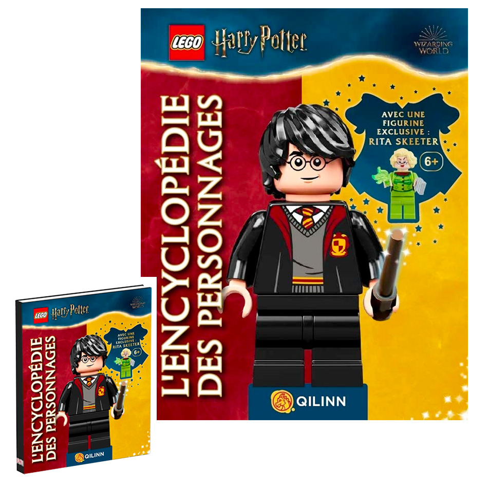 LEGO Harry Potter Encyclopédie des personnages - New Edition + LEGO  Figurine Rita Skeeter - Steelbook Jeux Vidéo