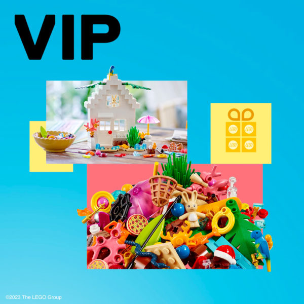 Di Toko LEGO: tas Paket Tambahan VIP Kesenangan Musim Panas 40607 ditawarkan kepada anggota program VIP