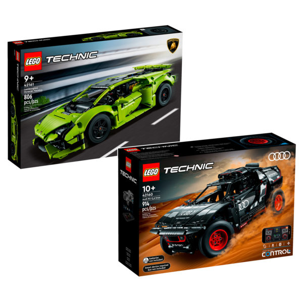 Novità in LEGO Technic 2023: i set 42160 Audi RS Q e-tron e 42161 Lamborghini Huracán Tecnica sono online nello Shop