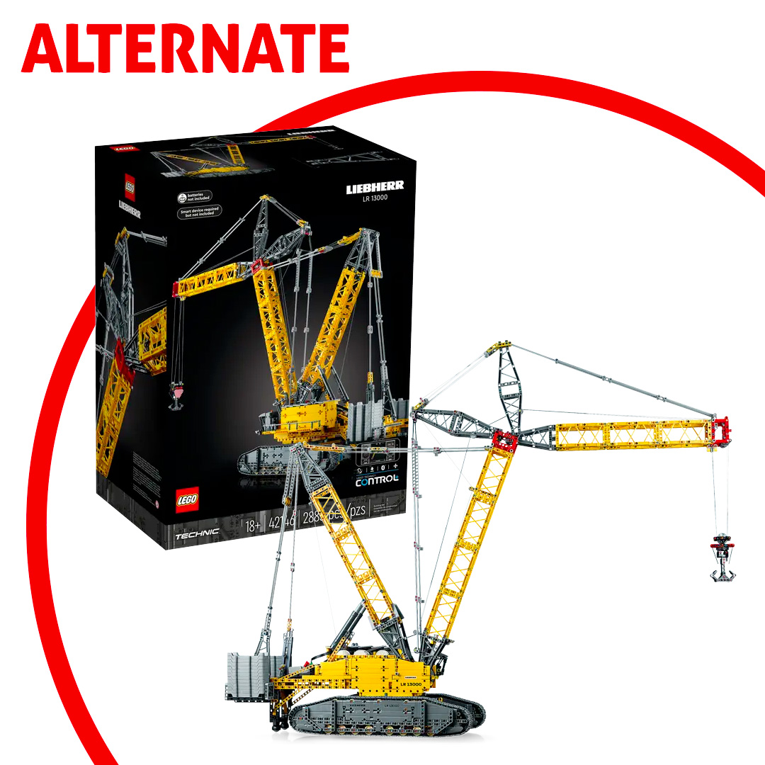 ▻ At Alternate: the LEGO Technic 42146 Liebherr Crawler Crane LR 13000 set  is on pre-order at a great price - HOTH BRICKS