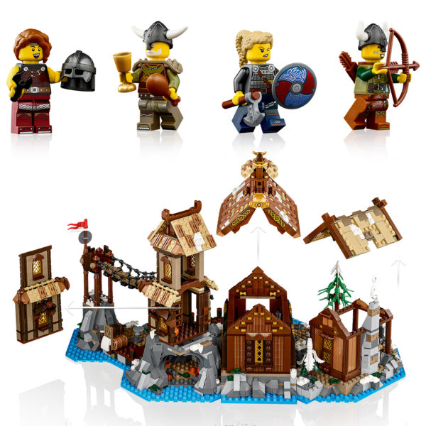 21343 lego ideas viking village 5