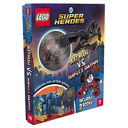 LEGO® DC Super Heroes™: Batman vs. Harley Quinn (gyda ffigurau mini Batman™ a Harley Quinn™, golygfeydd chwarae naid a 2 lyfr)