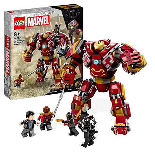 LEGO Marvel 76247 Hulkbuster: Minifigurica Bitka za Wakanda, igračka za djevojčice i dječake s Hulkom Bruce Banner minifigurom, Osvetnici: Rat beskonačnosti, za djecu - višebojna