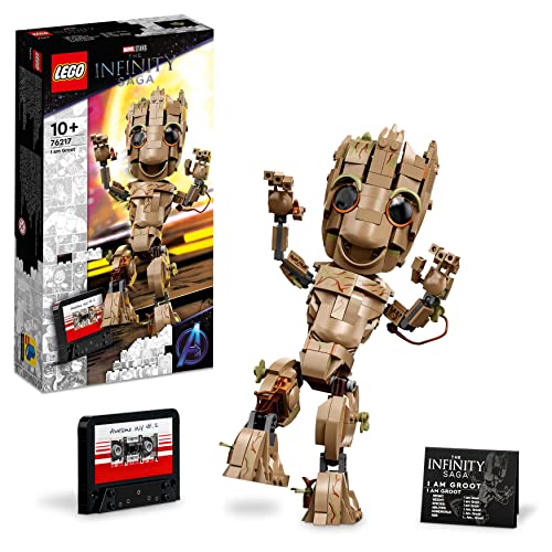 LEGO 76217 Marvel Zovem se Groot, igračka koja se može izgraditi i minifigurica iz filma Beba u filmu, Čuvari galaksije 2, Marvel set