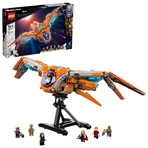 LEGO 76193 Космически кораб Marvel Guardians of the Galaxy: играчка Avengers, строителен комплект с минифигурки на Thor & Star-Lord, космическо приключение за феновете на Marvel