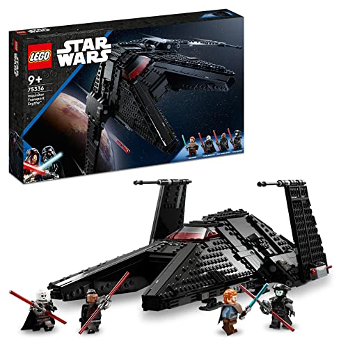 LEGO 75336 Star Wars Inkvizitorjeva skitska ladja: galaktična pustolovščina z vesoljsko ladjo, minifigura Bena Kenobija, svetlobni meči, komplet Obi-Wan Kenobi, darilo za otroke od 9. leta dalje