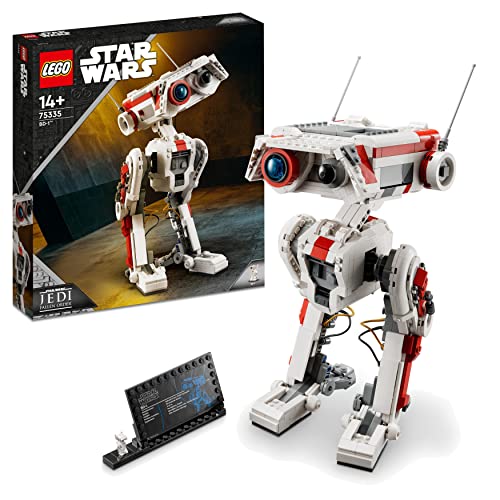 LEGO 75335 Star Wars BD-1, комплект за изграждане на модел, минифигурка с шарнирна дроид, декорация на стая, подарък за видеоигри Джедай: падналия ред