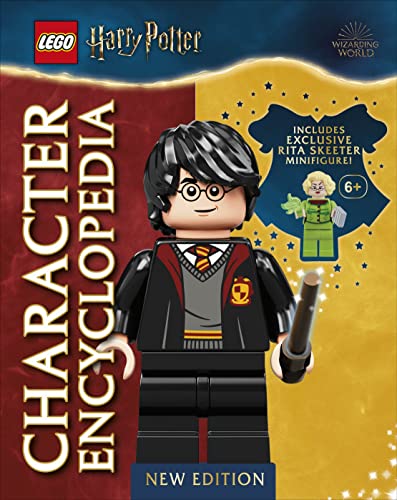 Gwyddoniadur Cymeriad Harry Potter LEGO Argraffiad Newydd: Gyda Minifigwr LEGO Harry Potter Unigryw