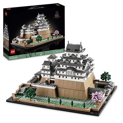 Pensaernïaeth LEGO 21060 Castell Himeji, Pecyn Adeiladu Model i Oedolion, Syniad Anrheg ar gyfer Cefnogwyr Garddio a Diwylliant Japaneaidd, Yn cynnwys Blodau Ceirios Adeiladadwy
