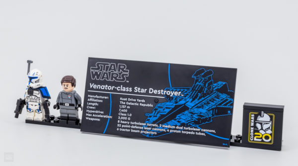 75367 Lego Star Wars Venator Incrociatore d'attacco della Repubblica di Classe 25