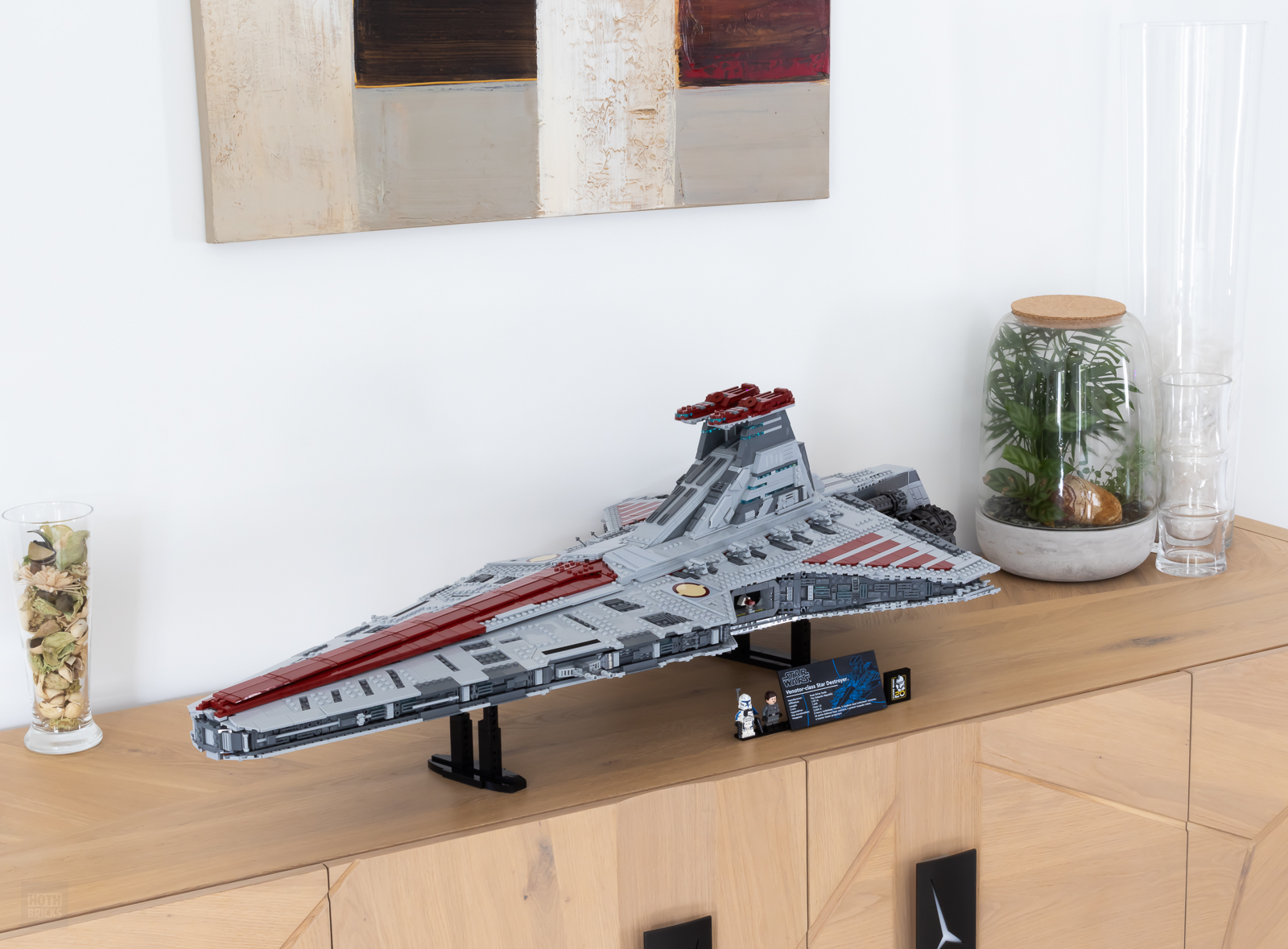 These Lego mini ships of all scales make a perfect display