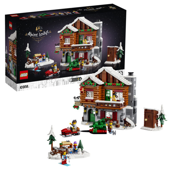 Icone LEGO 10325 rifugio alpino villaggio invernale 2023 3