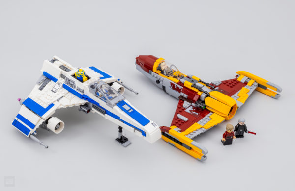 Hyvin nopeasti testattu: LEGO Star Wars 75364 New Republic E-wing vs. Shin Hatin tähtihävittäjä