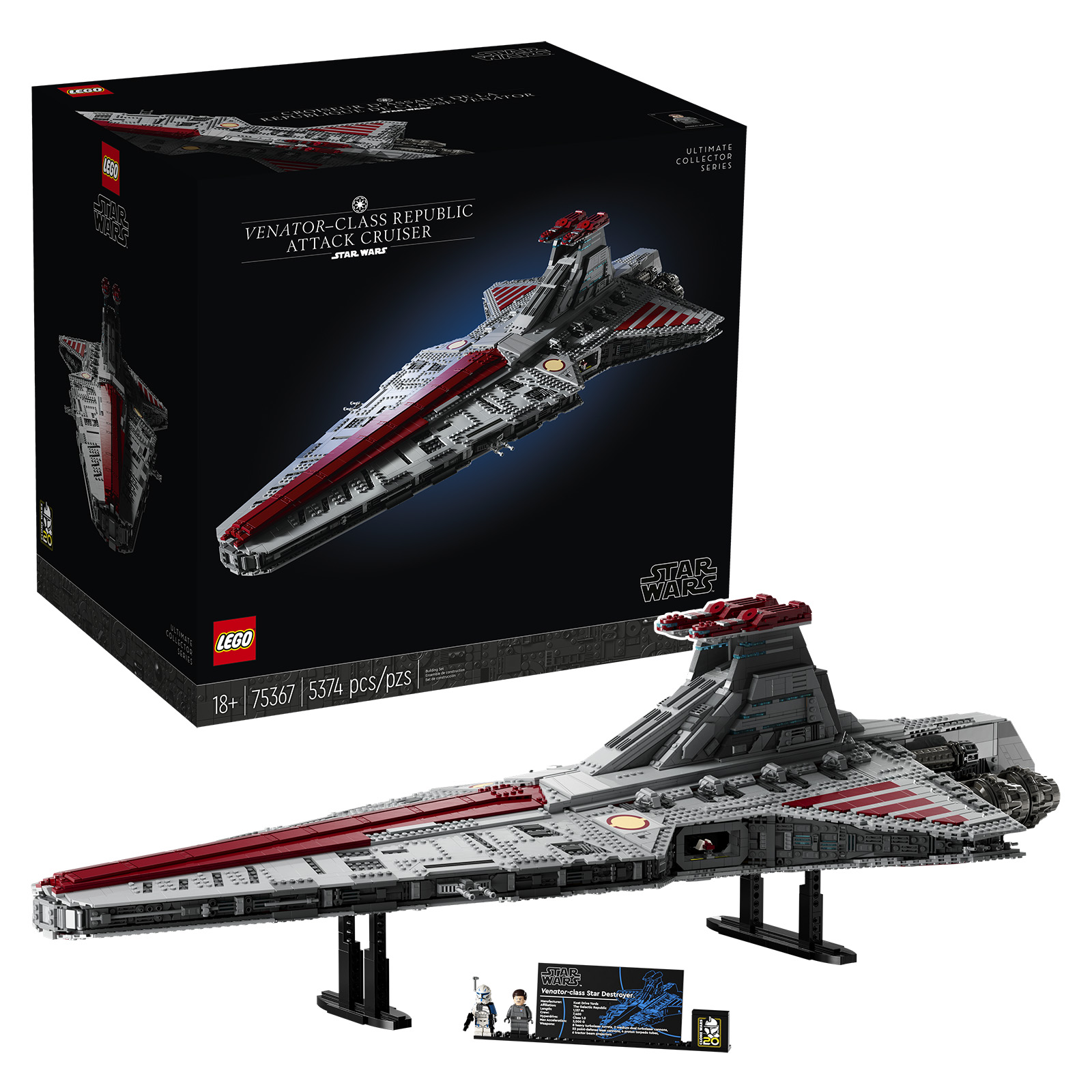 ▻ LEGO Star Wars Ultimate Collector Series 75367 Venator-Class Republic  Attack Cruiser: the set is online on the Shop - HOTH BRICKS