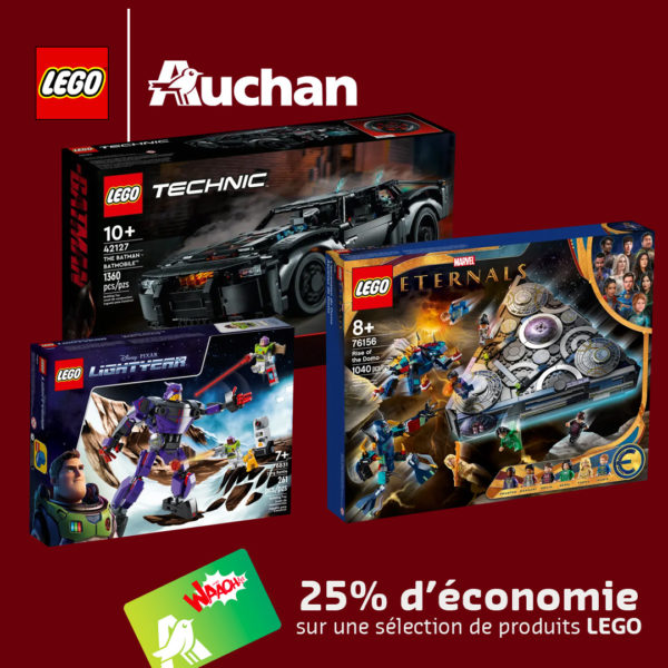 Tại Auchan: Tiết kiệm 25% khi chọn mua các sản phẩm LEGO