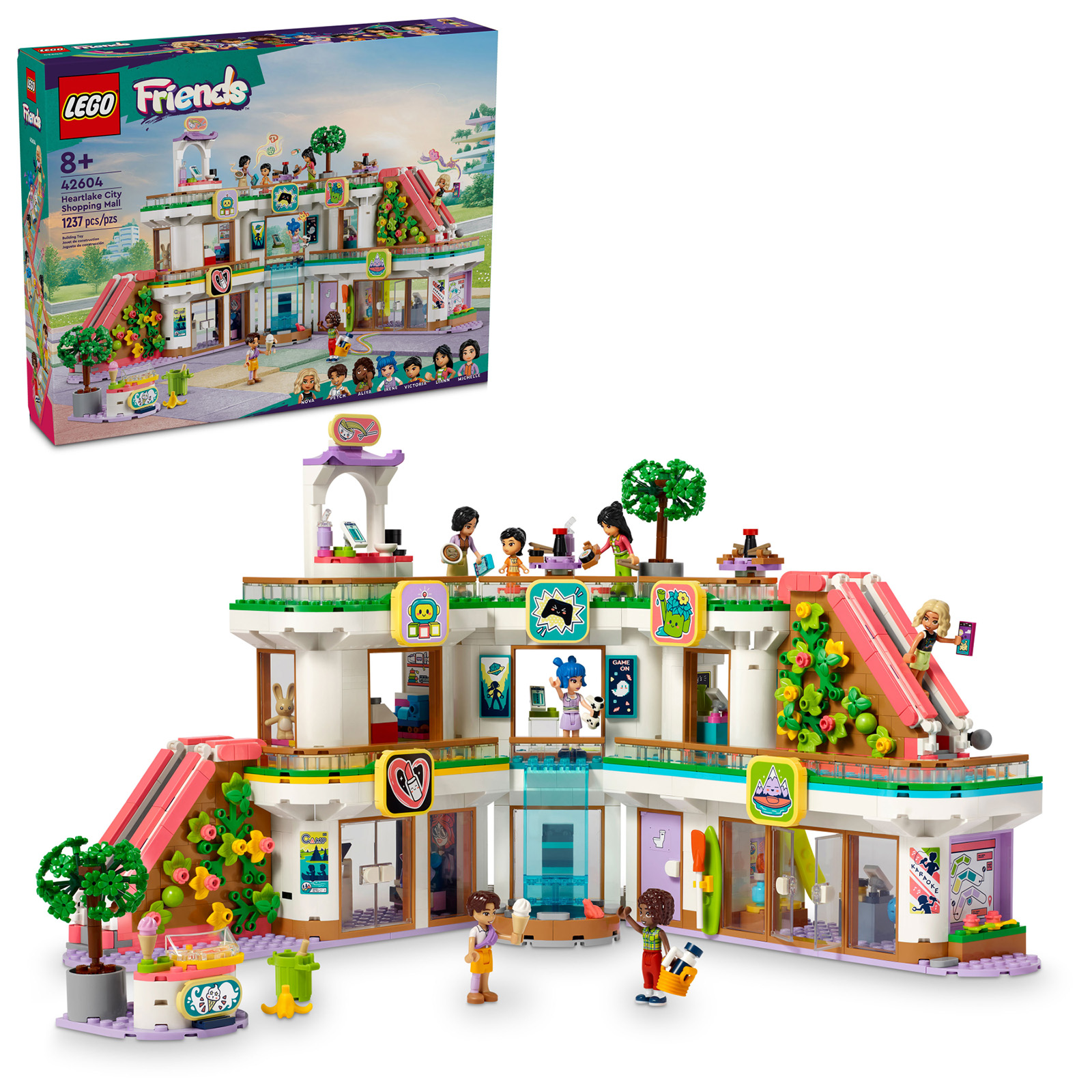 New LEGO Friends 2024 set 42604 Heartlake City Shopping Mall is online