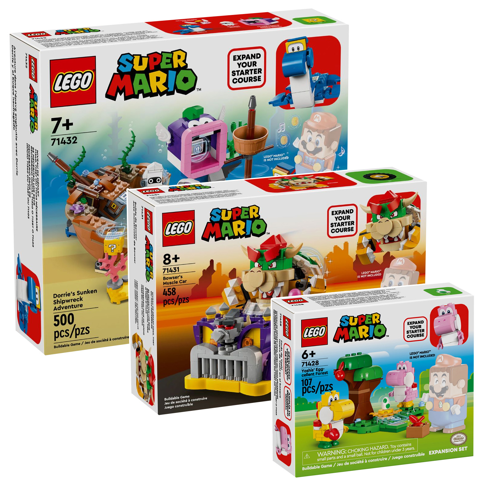 New LEGO Super Mario 2024 products three new extensions are online on