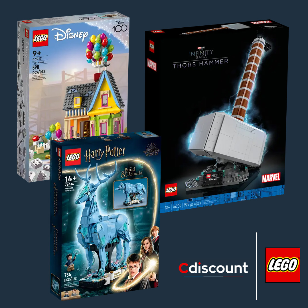 Avec les Lego Days chez Cdiscount profitez de 50% de remise sur le 2ème  jouet acheté