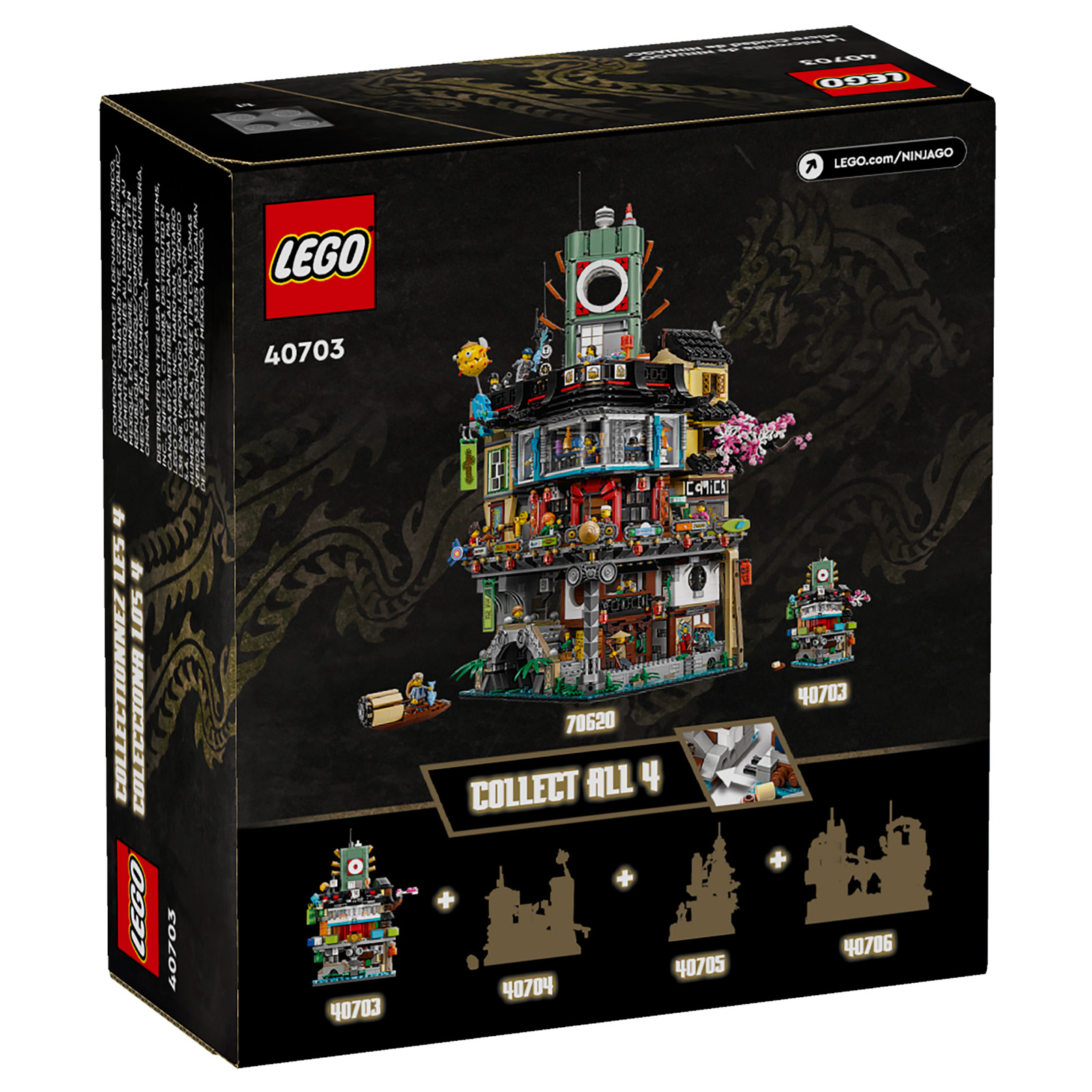 On the Insiders rewards center the promotional set 40703 Micro NINJAGO