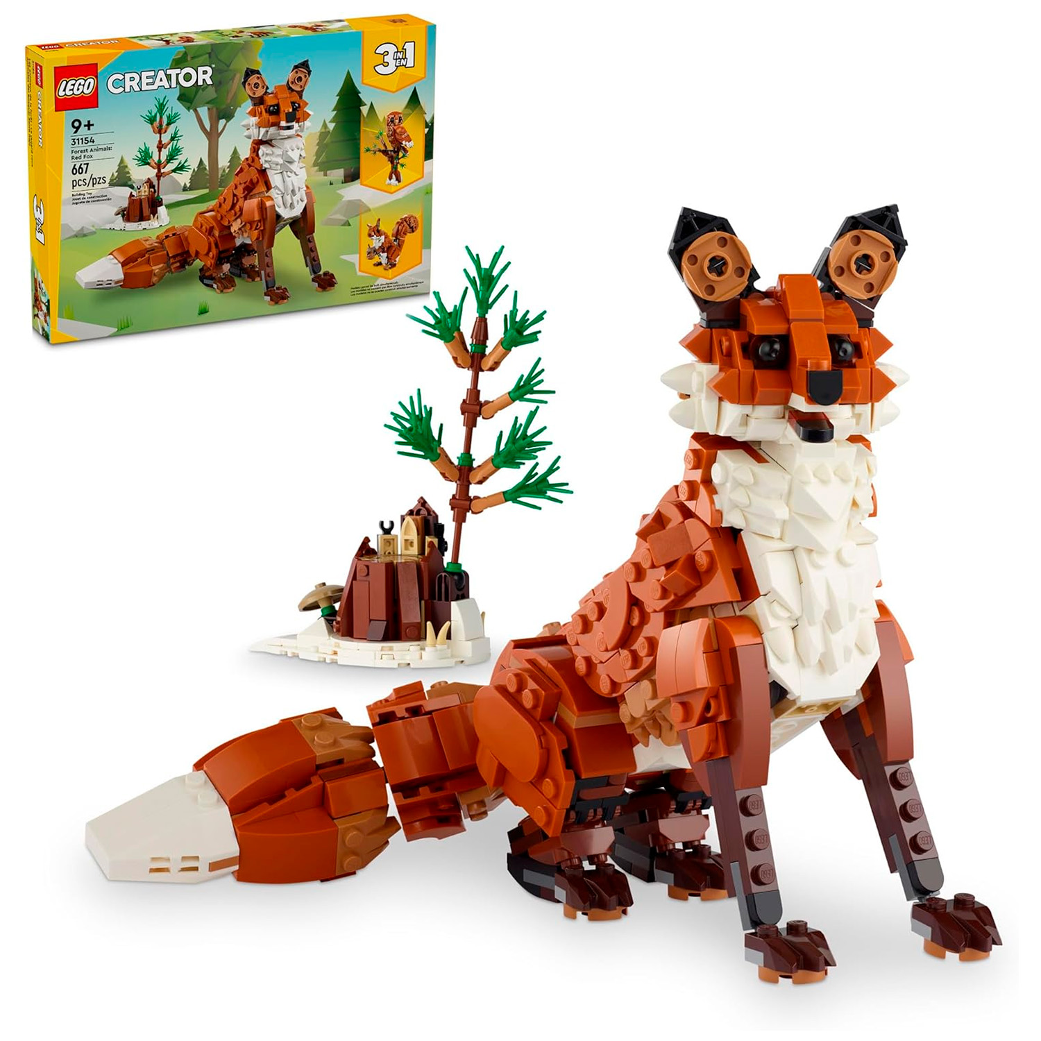 Personnage renard fox lego minecraft - LEGO