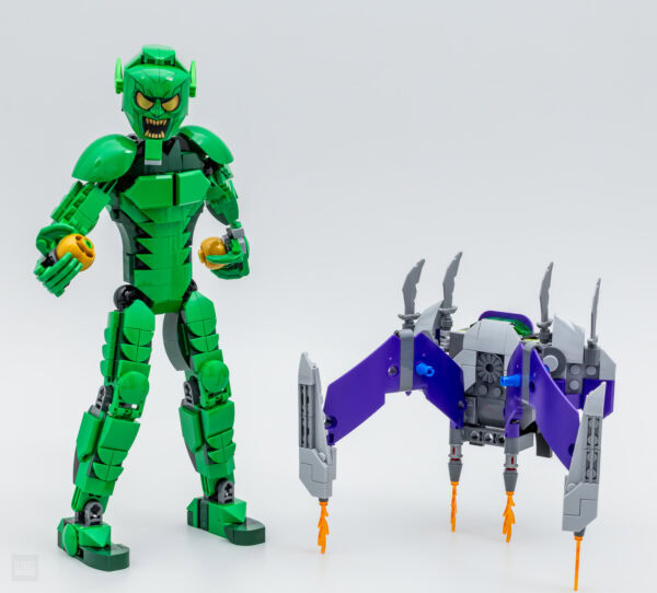 lego marvel 76284 green goblin 76298 iron spider man construction figures review 6