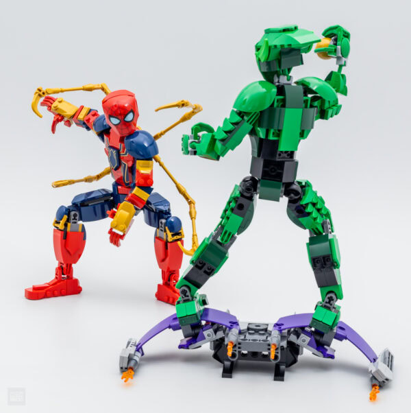 lego marvel 76284 green goblin 76298 iron spider man construction figures review 7