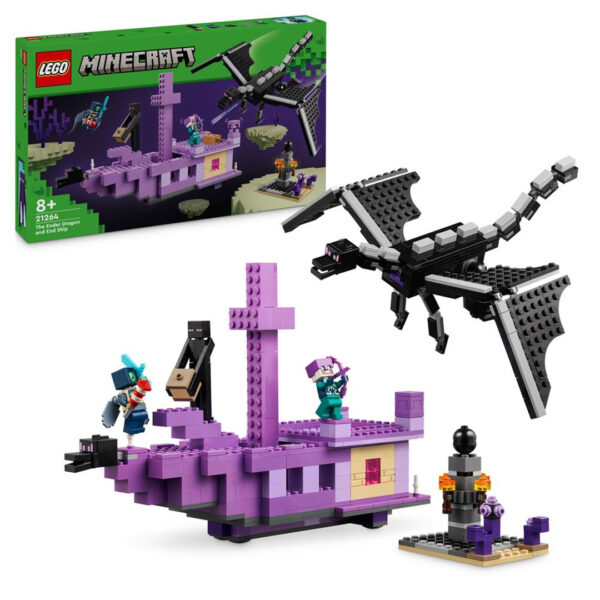 21264 lego minecraft the ender dragon end ship