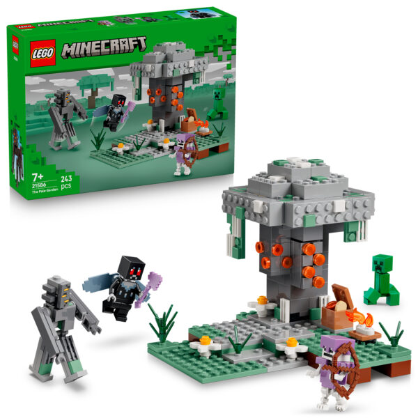 LEGO Minecraft Le Jardin Palé de la Forêt, set de construction pour enfants à partir de 7 ans, avec personnages, créatures et éléments de décoration pour une expérience créative immersive.