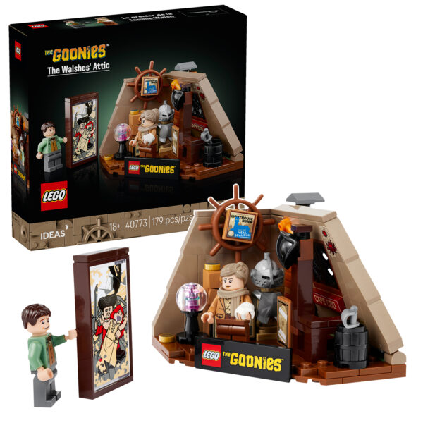 LEGO The Goonies Cabane dans la falaise avec figurines, décor détaillé, accessoires pour collectionner et recréer l'ambiance culte du film. Parfait pour les fans et la collection LEGO.