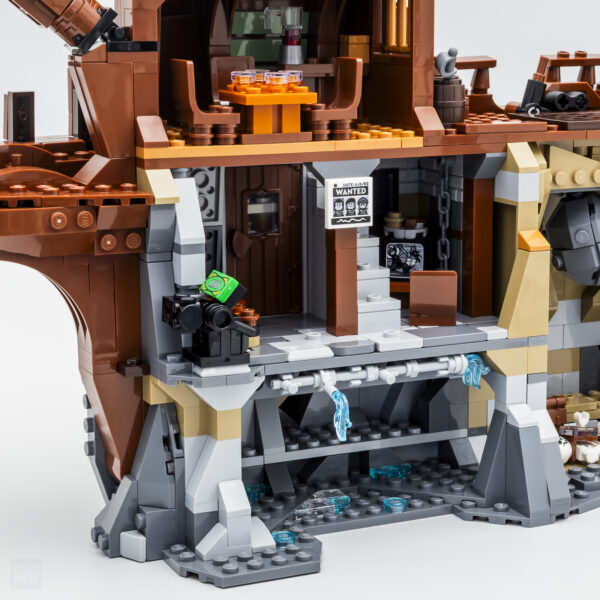 Poupée de style LEGO, décor de maison de pirates, accessoires de jeu créatifs, construction de briques en plastique, jouet éducatif, ensemble de construction pour enfants, décoration de scène, maison fantasy, jouet de construction innovant, jouets de collection, cadeau pour enfants.