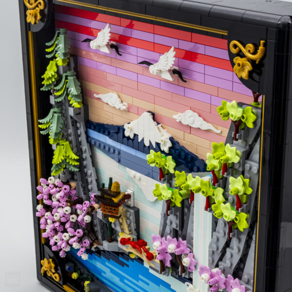 31218 lego art japanese cherry blossom landscape review 6