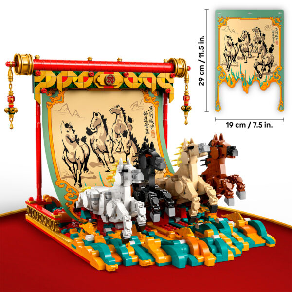 80119 lego spring festival galloping horses canvas 4