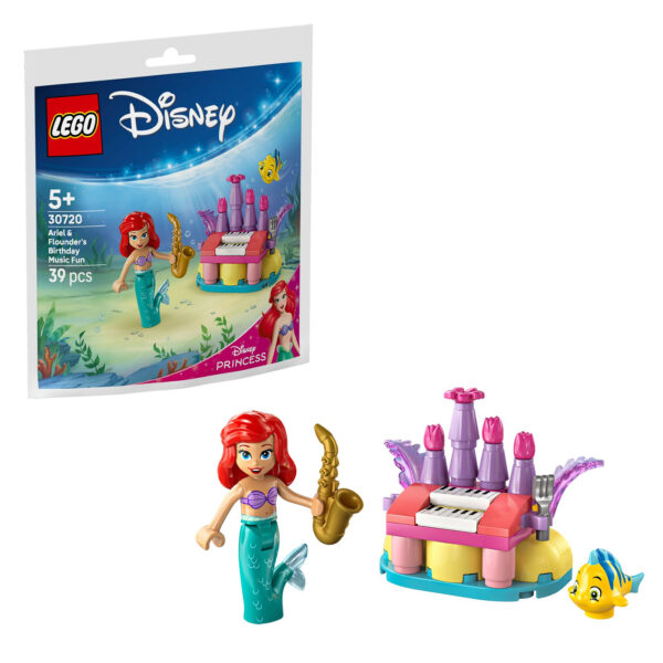 30720 lego disney ariel flounder birthday music fun polybag 2026