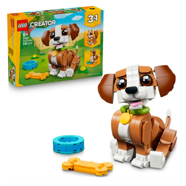 31382 lego creator playful puppy dog