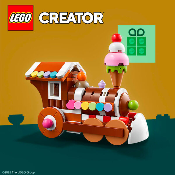 40777 lego creator gingerbread train ornament