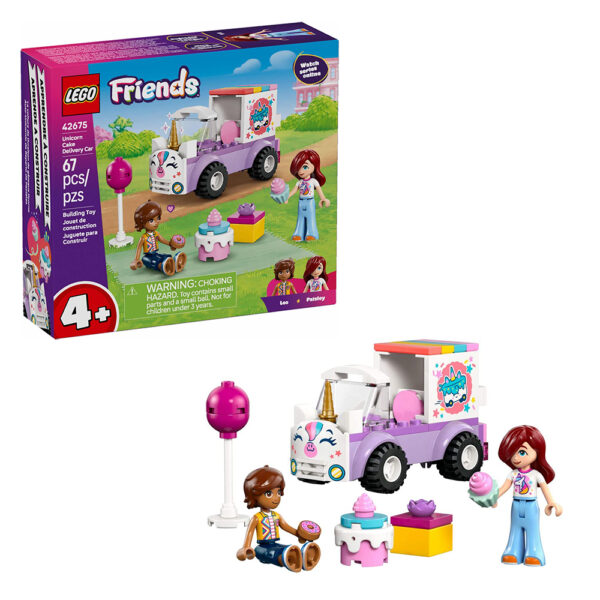 42675 lego friends unicorn cake delivery car