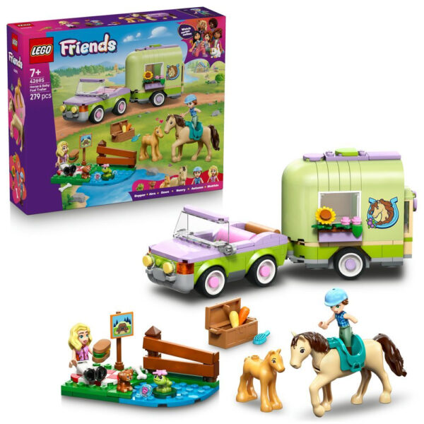 42695 lego friends horse and baby foal trailer