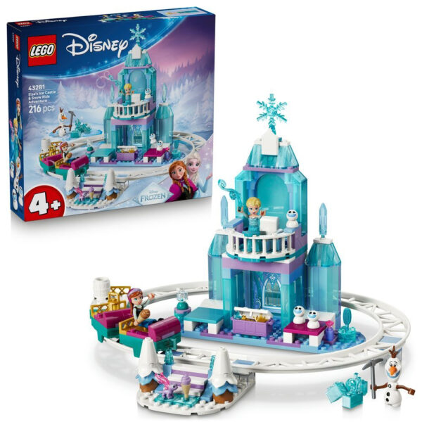 43281 lego disney elsa ice castle snow ride adventure