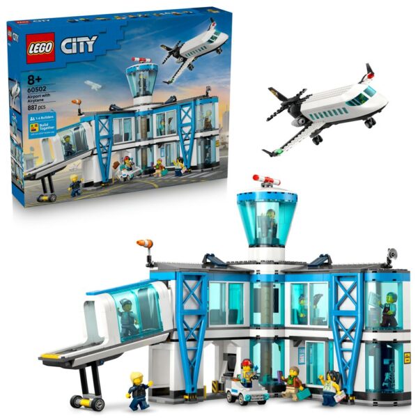 60502 lego city airport with airplane