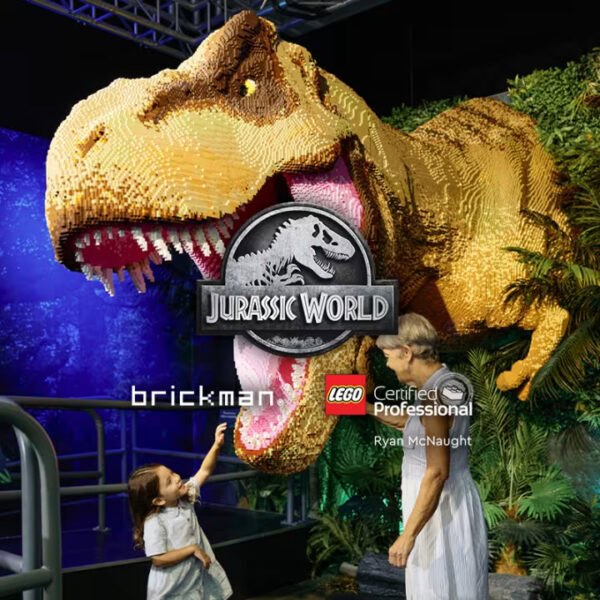 Expérience LEGO Jurassic World par Brickman : ouverture des portes le 20 décembre 2025