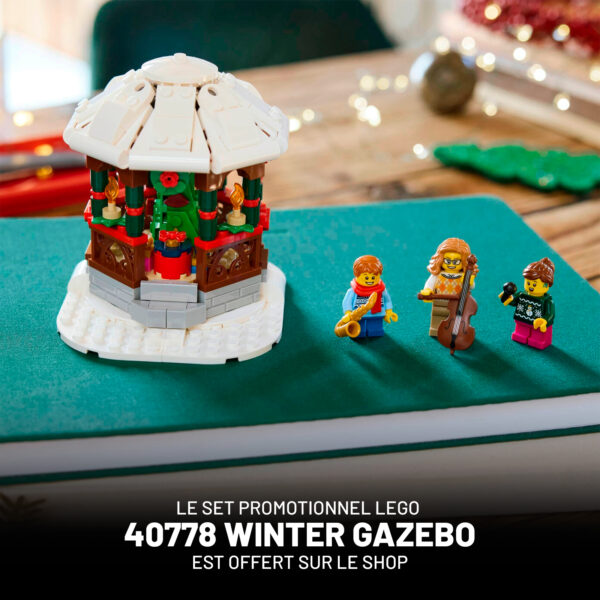 Sur le Shop LEGO : le set promotionnel 40778 Winter Gazebo est offert dès 150 € d'achat