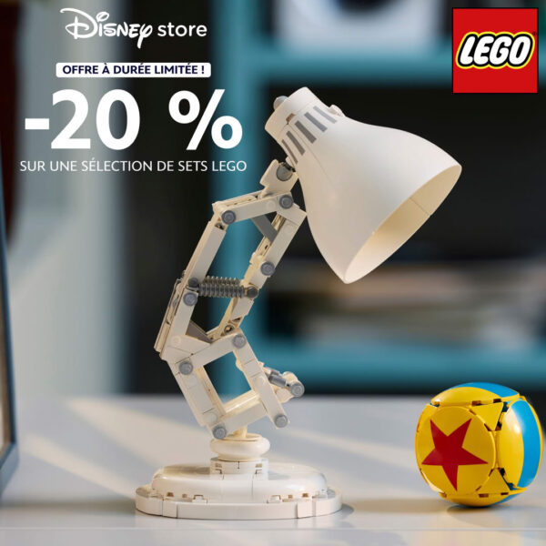 Disney Store : 20% de réduction immédiate sur une sélection de produits LEGO
